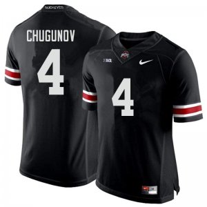 Men's Ohio State Buckeyes #4 Chris Chugunov Black Nike NCAA College Football Jersey Outlet DTF0644FI